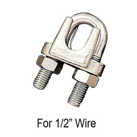 US CARGO CONTROL 1/2" Wire Rope Clip Stainless Steel Type 304 PCWRC12SS304